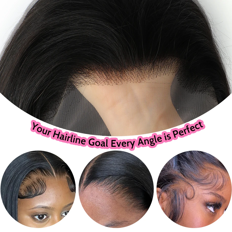 ISEE HAIR Reddish Brown #33 Color Glueless13x6 Straight Lace Frontal Wigs Pre Plucked Wigs Invisi Draw Strings Human Hair Wigs