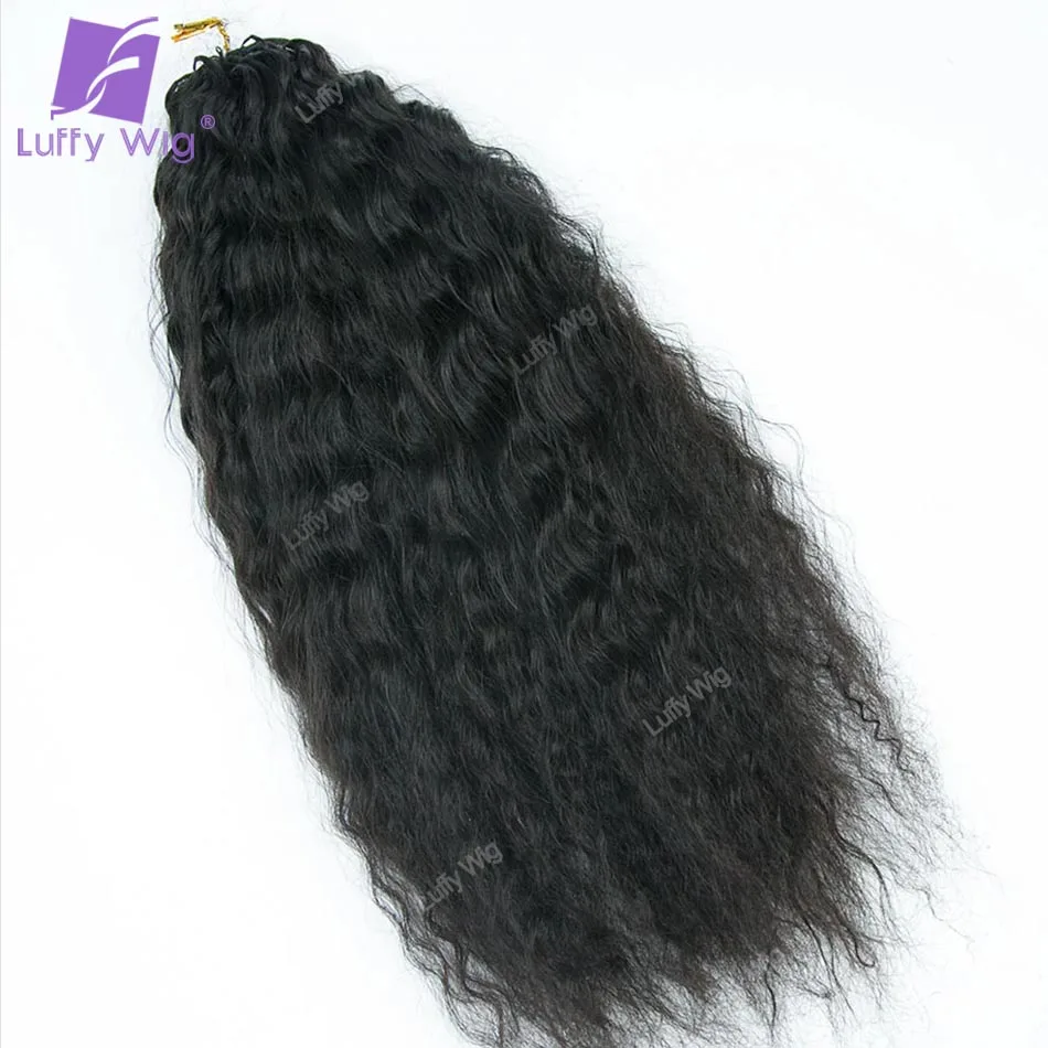 Wet and Wavy Human Hair Crochet Braids Extensions Pre Separated Burmese Remy Hair Bundles With Loop Knotless For Braiding
