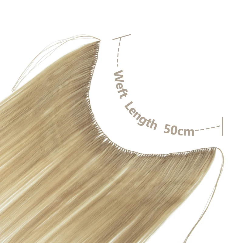 VADES Invisible Feather Hair Extensions Human Hair Long Straight Hair Extension Natural Sew In Microring Hair Weft for Women