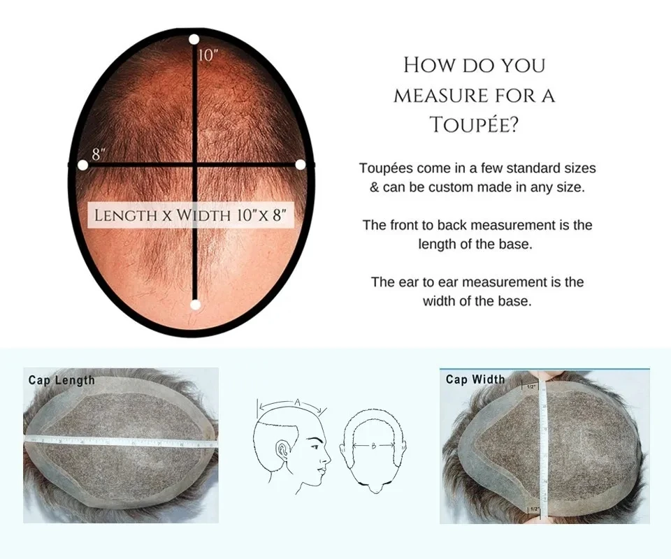Natural Hairline 80%Density Super Thin 0.02mm Skin Invisible Grey 1B65 1B80 Men Toupee Real Human Hair Capillary Prosthes System