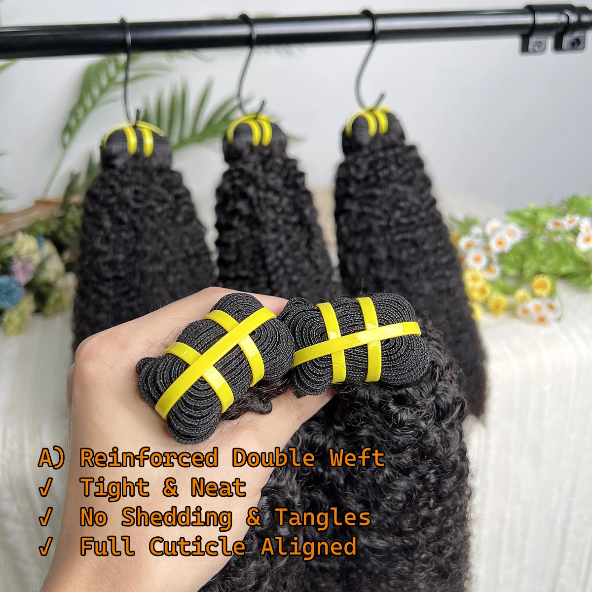15A Afro Kinky Curly 4C Bundles Human Hair Vietnamese 100% Raw Virgin Unprocessed Kinky Coily Hair 1/3/4 Pcs Bundles Quick Weave