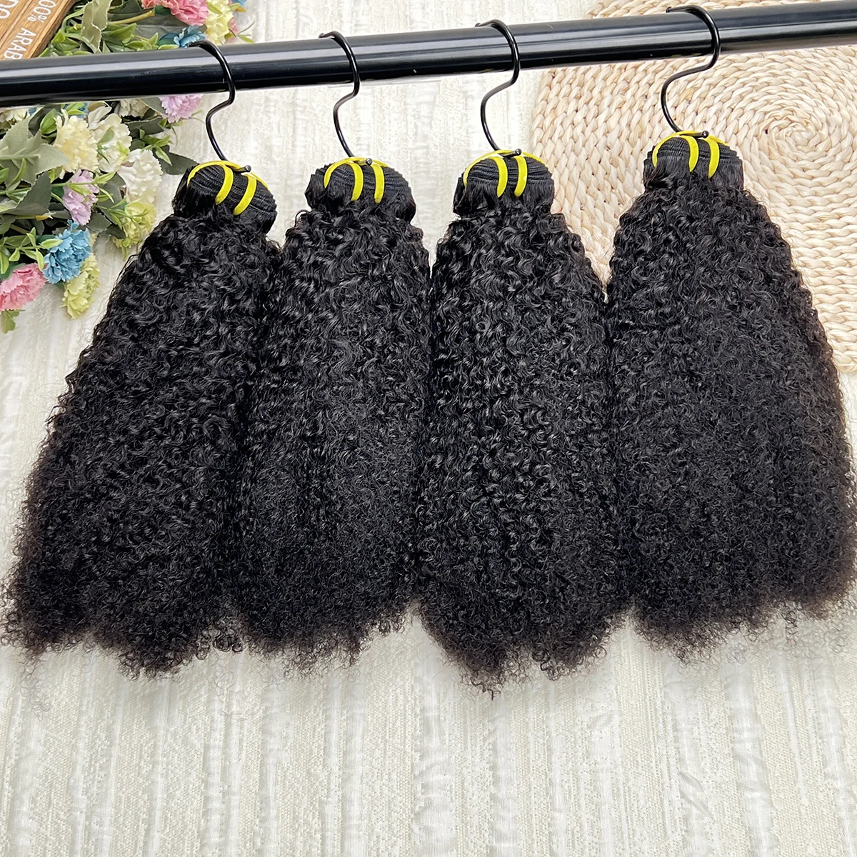 15A Afro Kinky Curly 4C Bundles Human Hair Vietnamese 100% Raw Virgin Unprocessed Kinky Coily Hair 1/3/4 Pcs Bundles Quick Weave