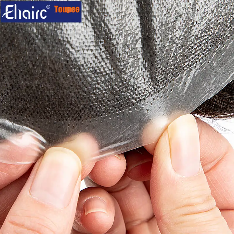 0.02-0.03MM Toupee Men Truly Ultra-Thin Microskin Male Hair Prosthesis Premier Toupee for Men Men's Wig 100% Human Hair System