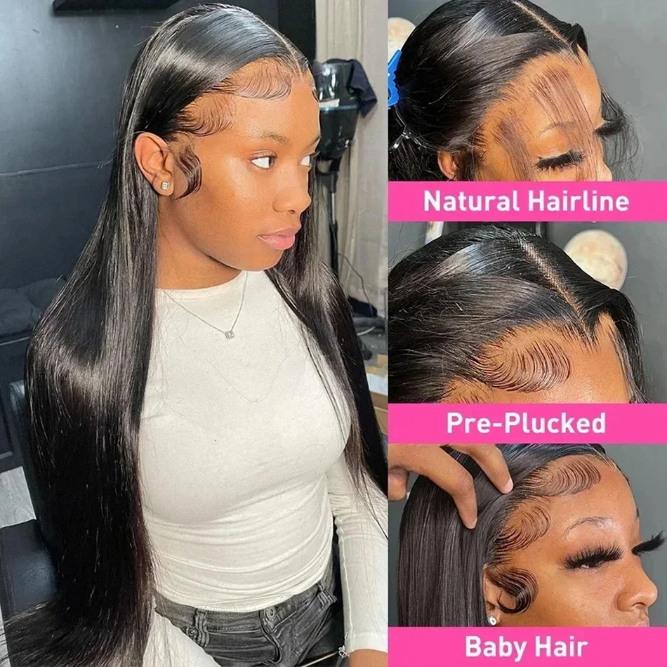 Glueless Wig Human Hair Bone Straight 13x4 13x6 HD Human Hair Lace Front Wig For Black Women Pre Plucked Vietnamese Original 4x4 5x5 Lace Closure Wig Wear And Go