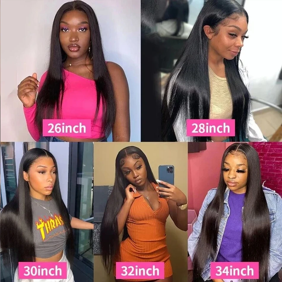 Glueless Wig Human Hair Bone Straight 13x4 13x6 HD Human Hair Lace Front Wig For Black Women Pre Plucked Vietnamese Original 4x4 5x5 Lace Closure Wig Wear And Go