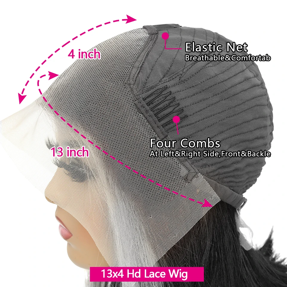 13x4 Straight Human Hair Lace Frontal Wig 12A Virgin Brazilian Hair Wigs for Women Human Hair Wigs on Sale 20-32 inch Wigs
