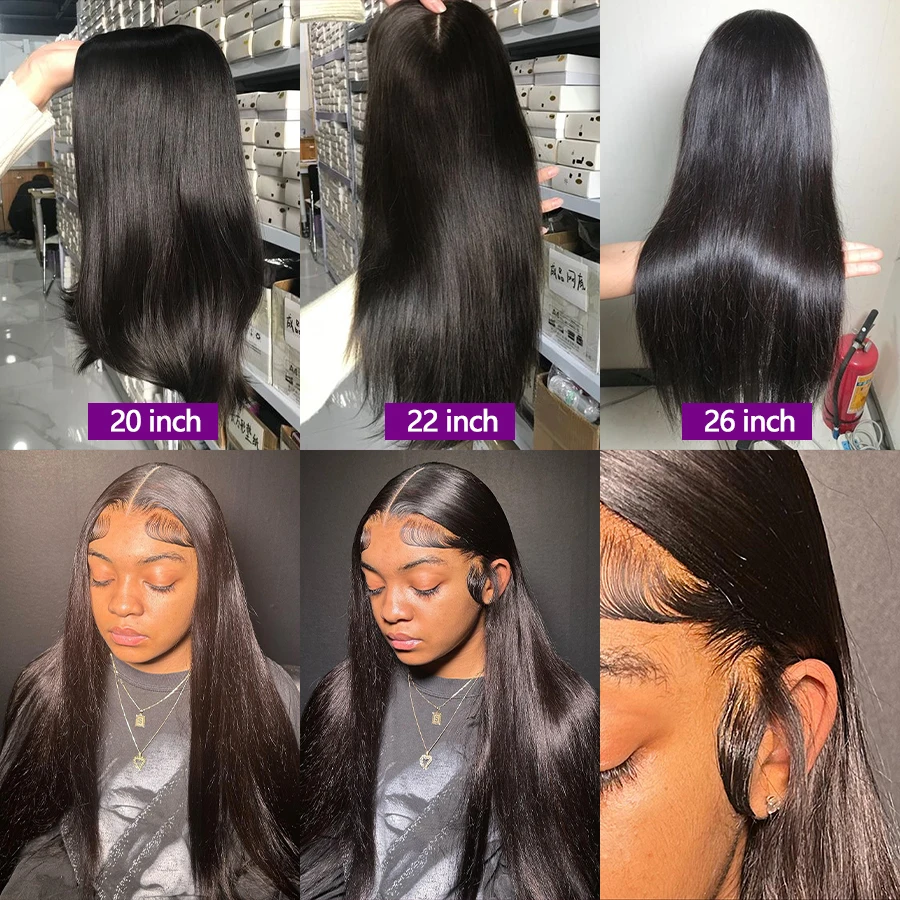 13x4 Straight Human Hair Lace Frontal Wig 12A Virgin Brazilian Hair Wigs for Women Human Hair Wigs on Sale 20-32 inch Wigs