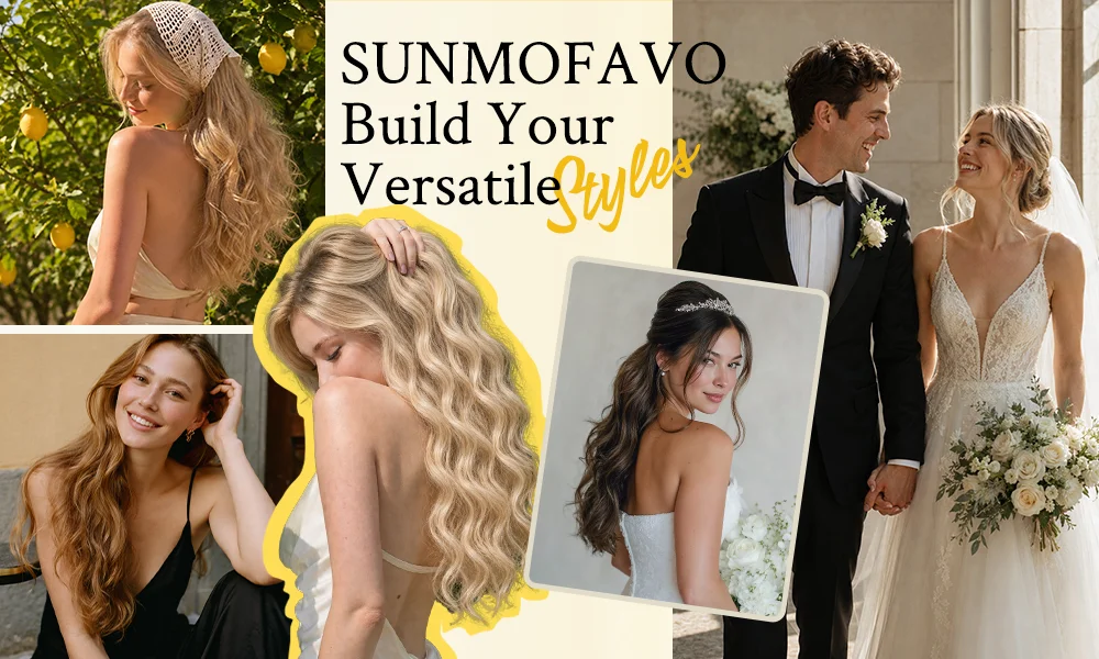 Sunmofavo Seamless PU Clip in Hair Extensions Remy Human Hair Thick Real Hair Extensions Straight Invisible Natural Extensions