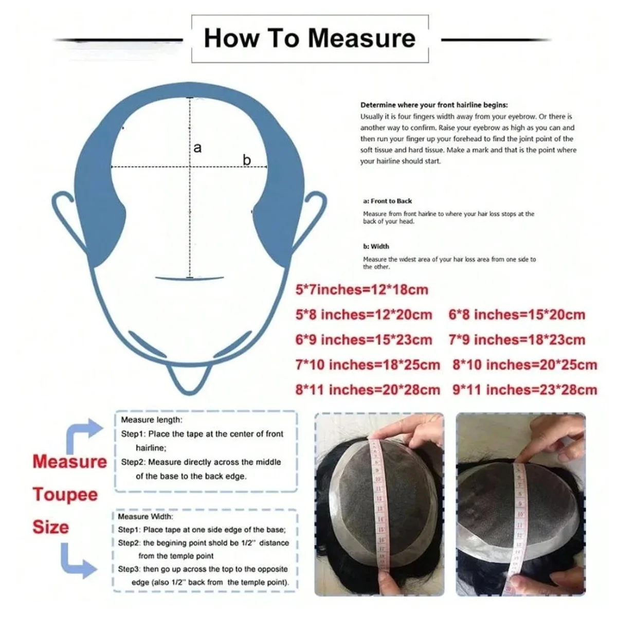 Men‘s Toupee Real Human Hair Hairpiece Injection Thin Skin Invisible Hair Replacement System PU Capillary Prosthesis Hair System