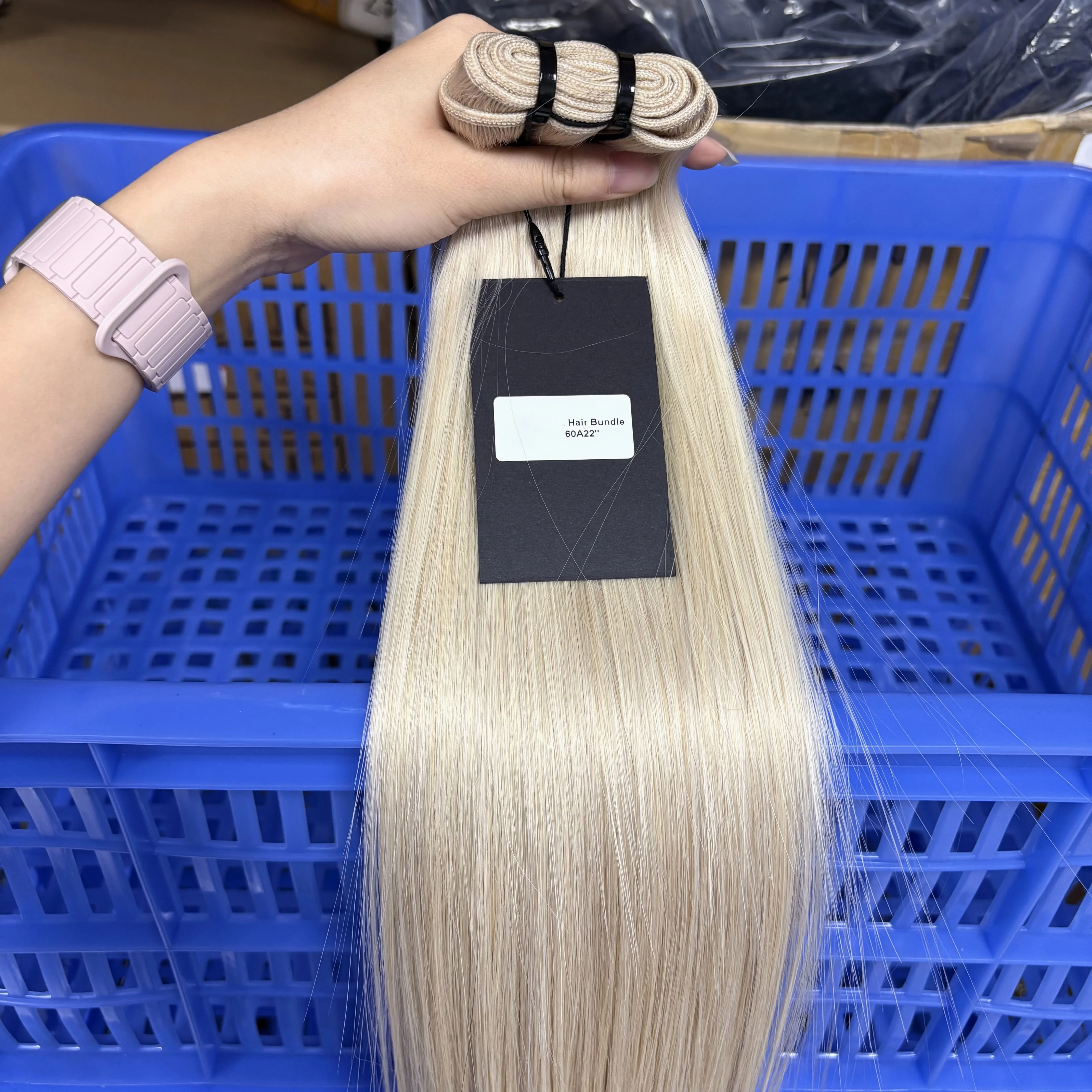 100g/Bundle Straight Human Hair Bundles 15A 100% Raw Vietnamese Human Hair Weft Unprocessed Hair Extensions for Women