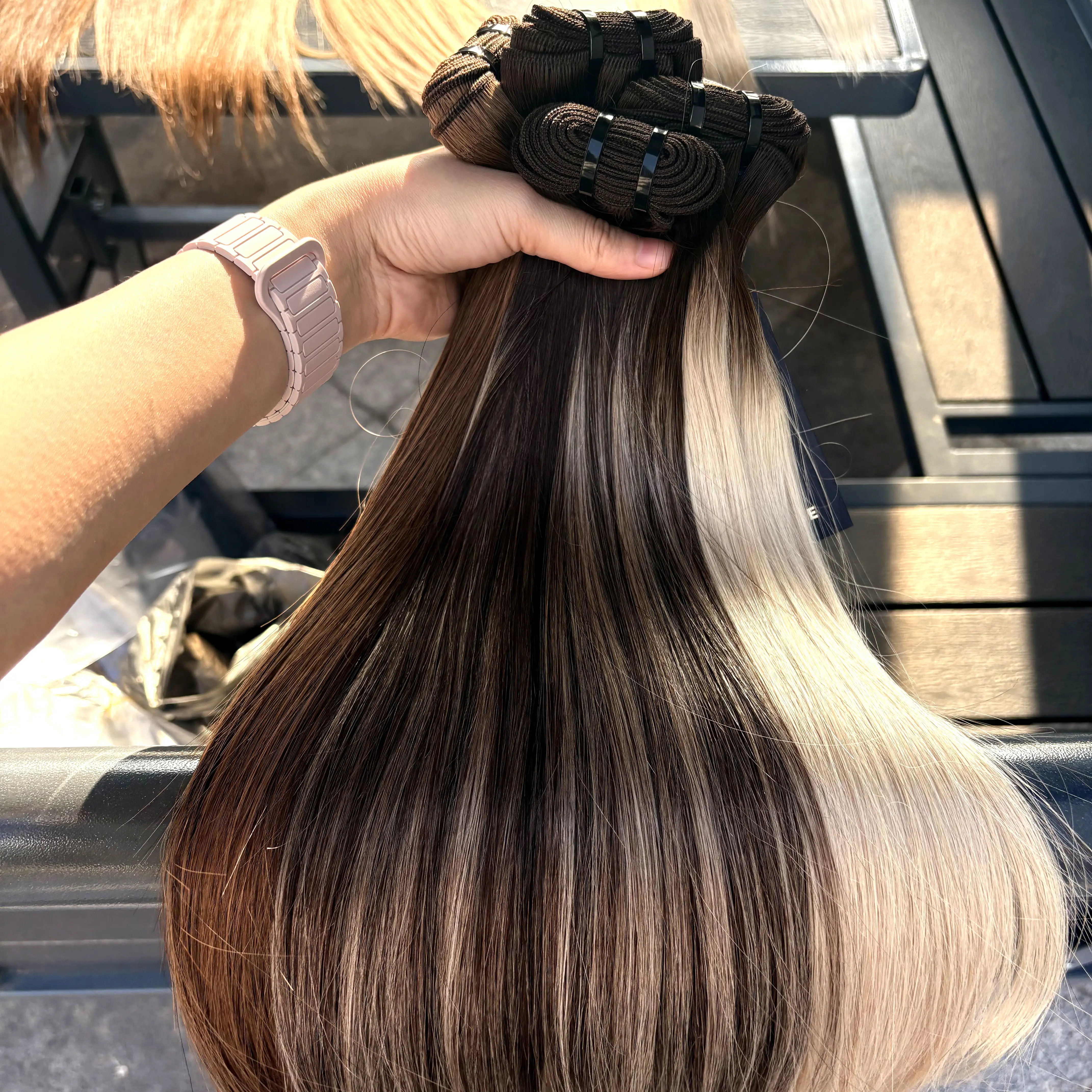 100g/Bundle Straight Human Hair Bundles 15A 100% Raw Vietnamese Human Hair Weft Unprocessed Hair Extensions for Women