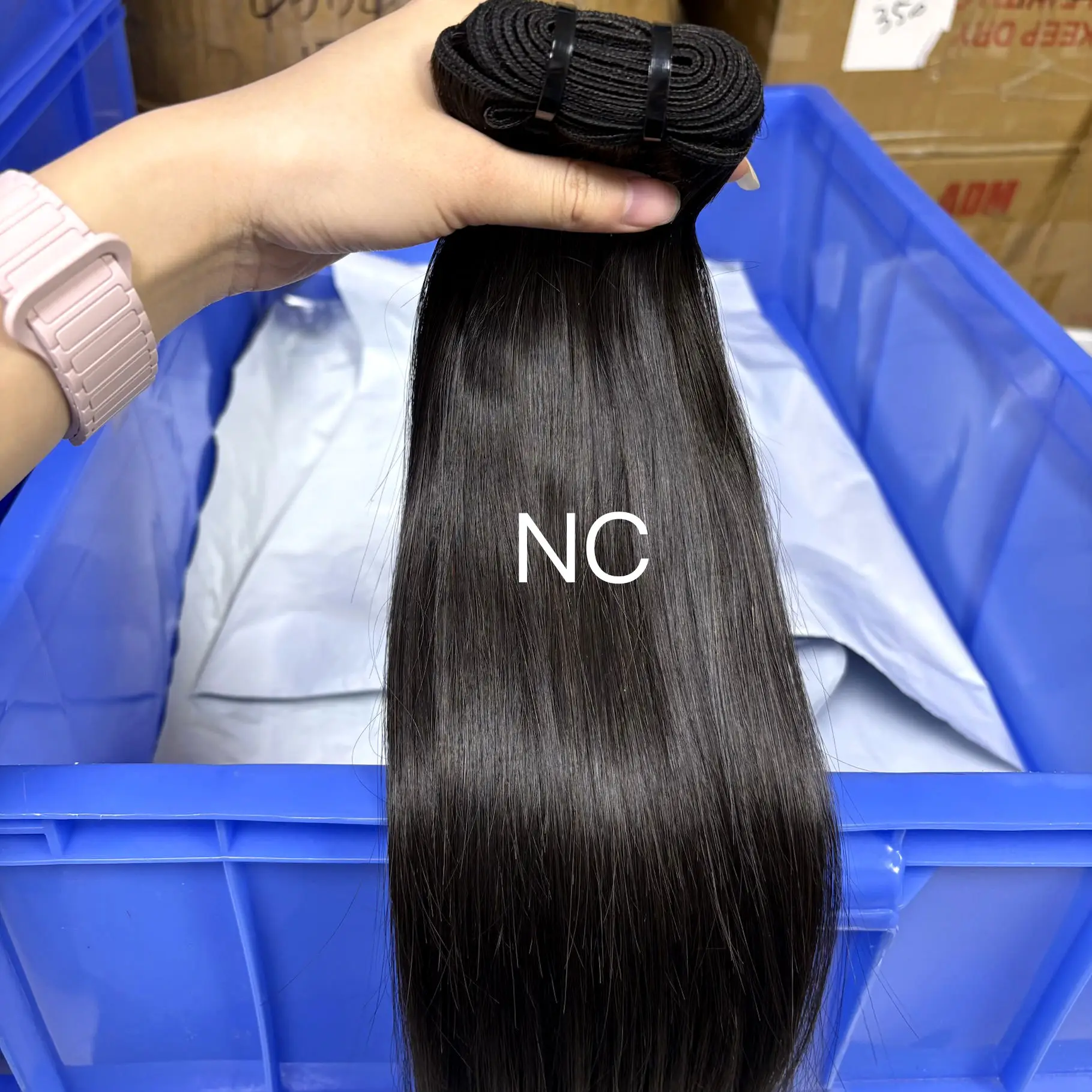 100g/Bundle Straight Human Hair Bundles 15A 100% Raw Vietnamese Human Hair Weft Unprocessed Hair Extensions for Women