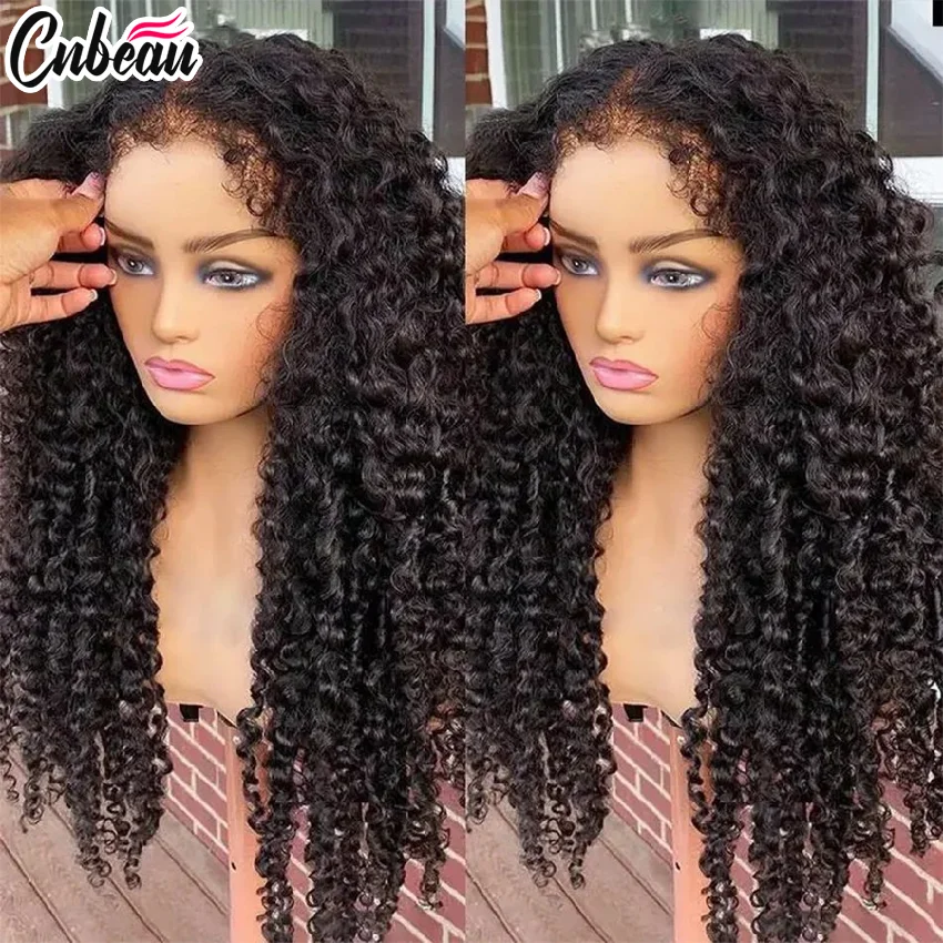 250% Kinky Curly Preplucked Water Jerry Remy 4x4 Closure Human Hair Baby Hairline Go 5x7 Glueless 13x4/13x6 Hd Lace Frontal Wigs