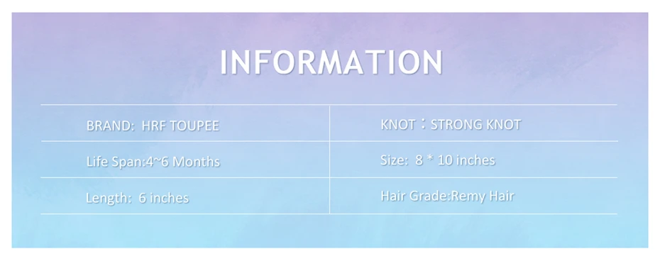 Men's 100% Human India Hair Toupee 8x10 Inch Top Swiss Lace Front with Natural Thin Skin 6 Inch Length Hair Base Stock