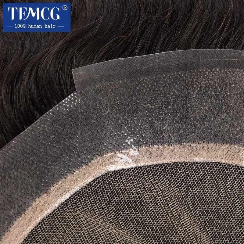 Australia Male Hair Prosthesis Lace PU Base Breathable Natural Hairline Natural Human Hair Toupee Man Wig Exhaust Systems