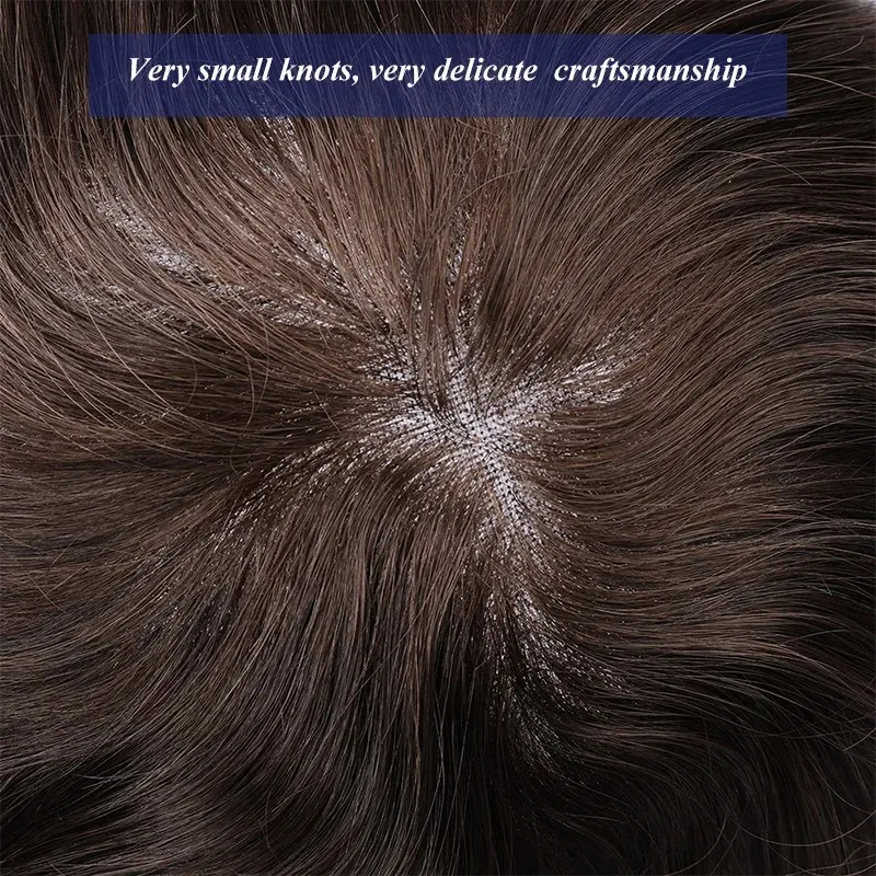 9*11 Toupee Mono Men Capillary Prosthesis 6'' Human Hair Wigs For Men Comfortable Male Hair Prosthesis Durable Hair System