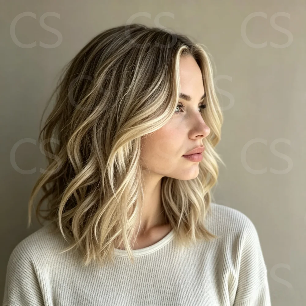 Soft Highlight Blond Body Wave 150 Density 13x4 Lace Front Wig 100% Human Hair with Baby Hair Pre-Plucked