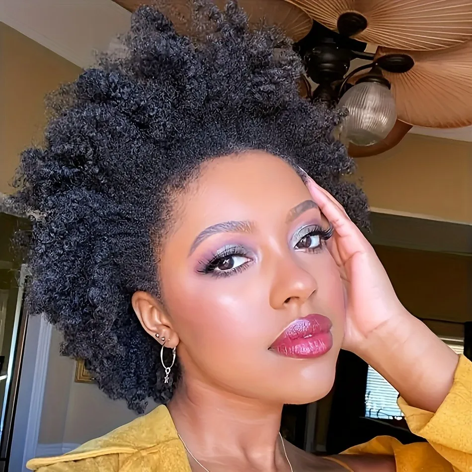 150% Density Pixie Cut Wig Made From Brazilian Virgin Human Hair 13X4 Transparent Lace Front Afro Kinky Curly Short Bob Style