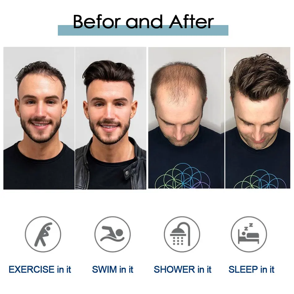 Natural Male Hair Prosthesis Australia Double-Layers Toupee Men's Hairpiece Wigs Human Hair Lace PU Man Hair System Wigs For Man