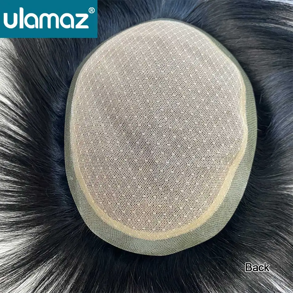 Silk Base Toupee Realistic Men's Wig Lace Hair System Wigs Human Hair Male Hair Prosthesis Asian Wig Man Natural Hair Hairpiece