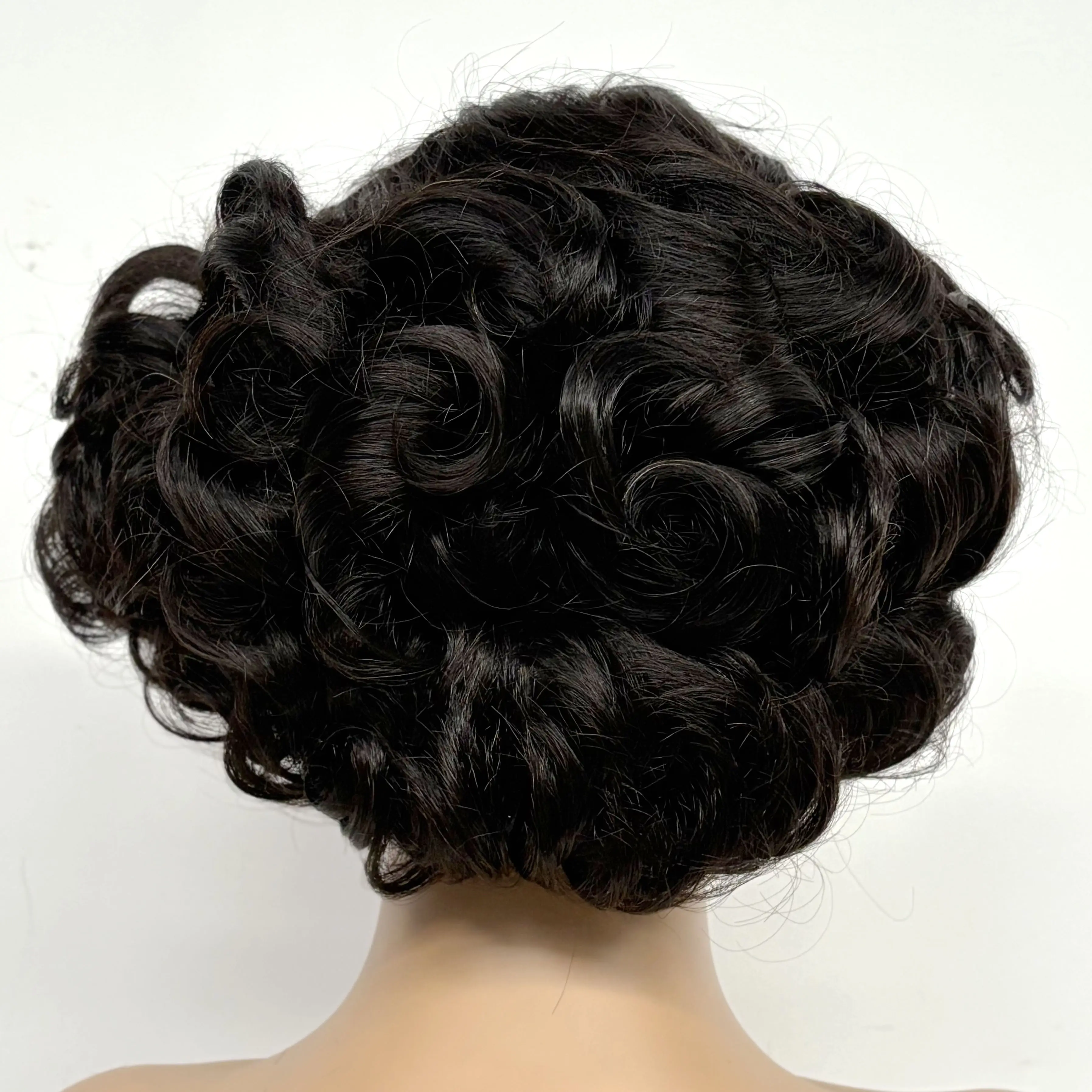 12inch 5x5 Transparent Lace Closure Blonde 613# Loose Wave Human Hair Wigs 280% Density Short Bouncy Curly Bob Wigs for Women