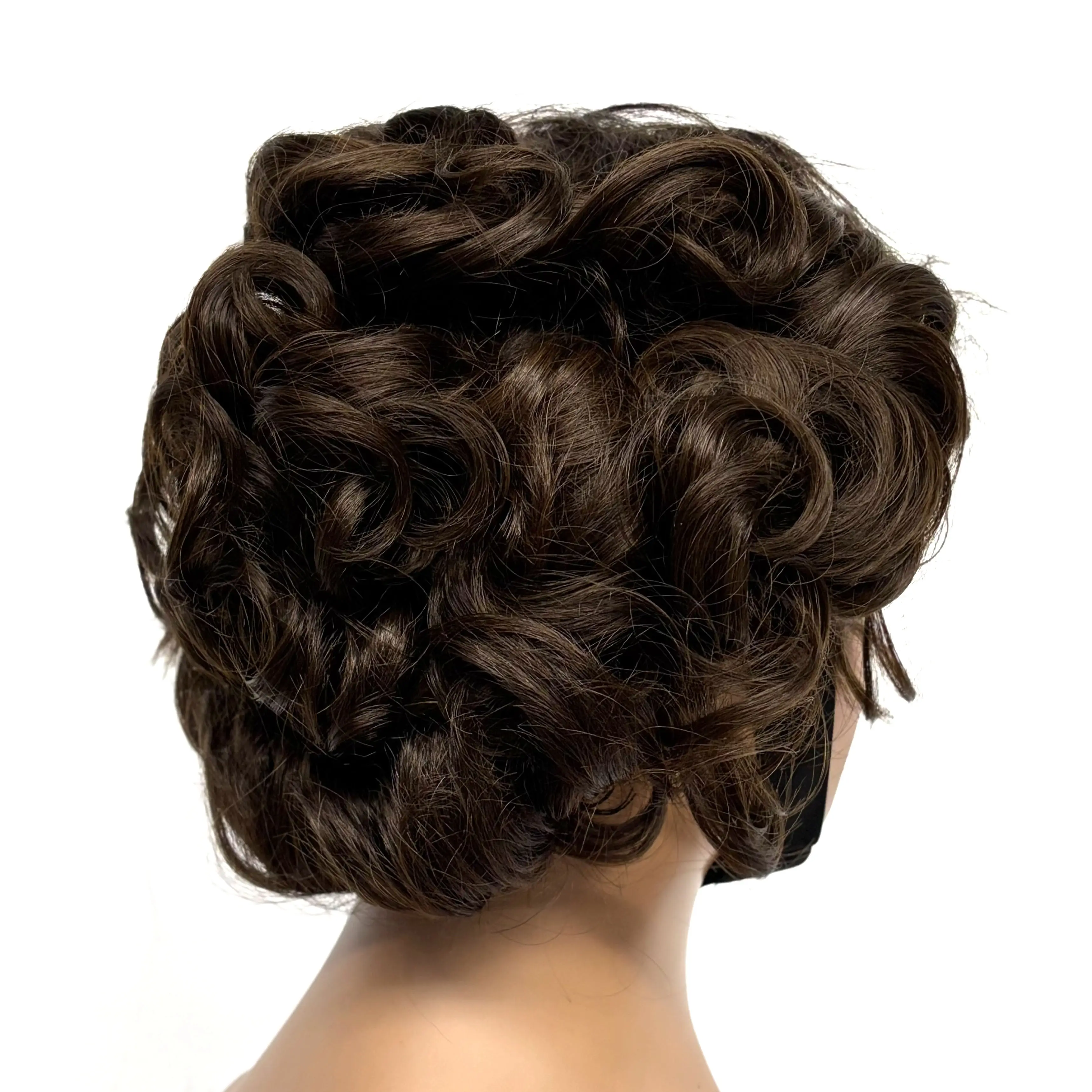 12inch 5x5 Transparent Lace Closure Blonde 613# Loose Wave Human Hair Wigs 280% Density Short Bouncy Curly Bob Wigs for Women