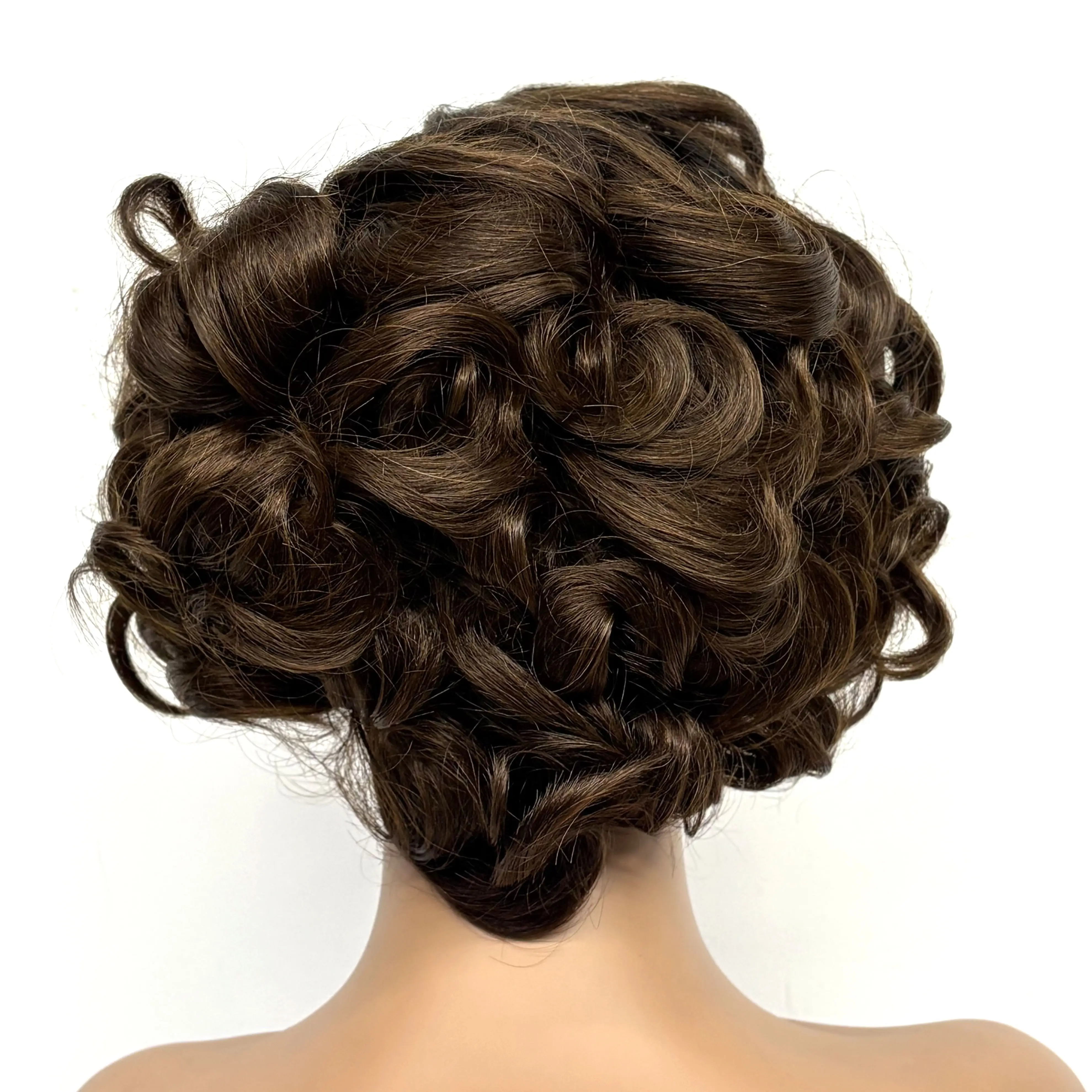 12inch 5x5 Transparent Lace Closure Blonde 613# Loose Wave Human Hair Wigs 280% Density Short Bouncy Curly Bob Wigs for Women
