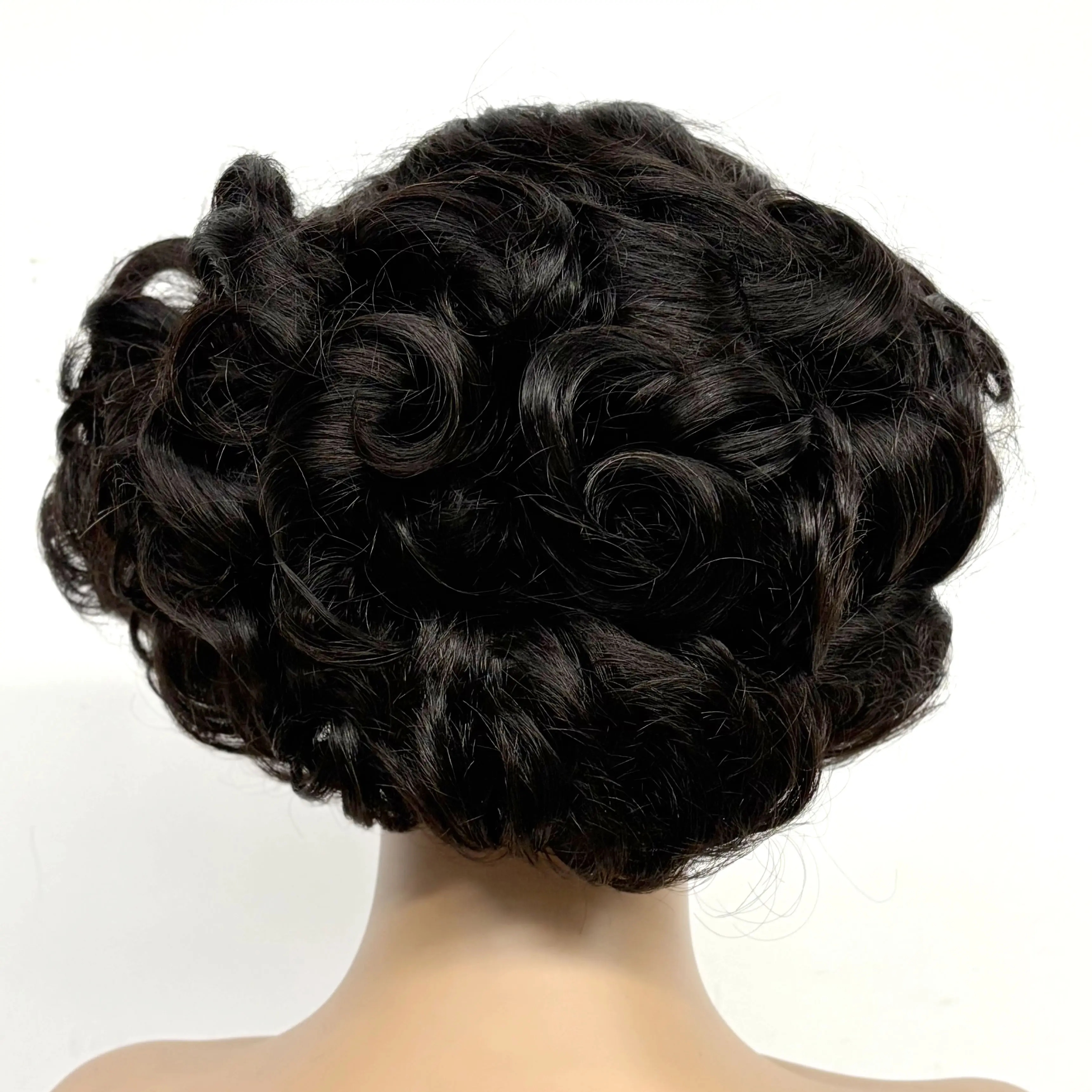 12inch 5x5 Transparent Lace Closure Blonde 613# Loose Wave Human Hair Wigs 280% Density Short Bouncy Curly Bob Wigs for Women