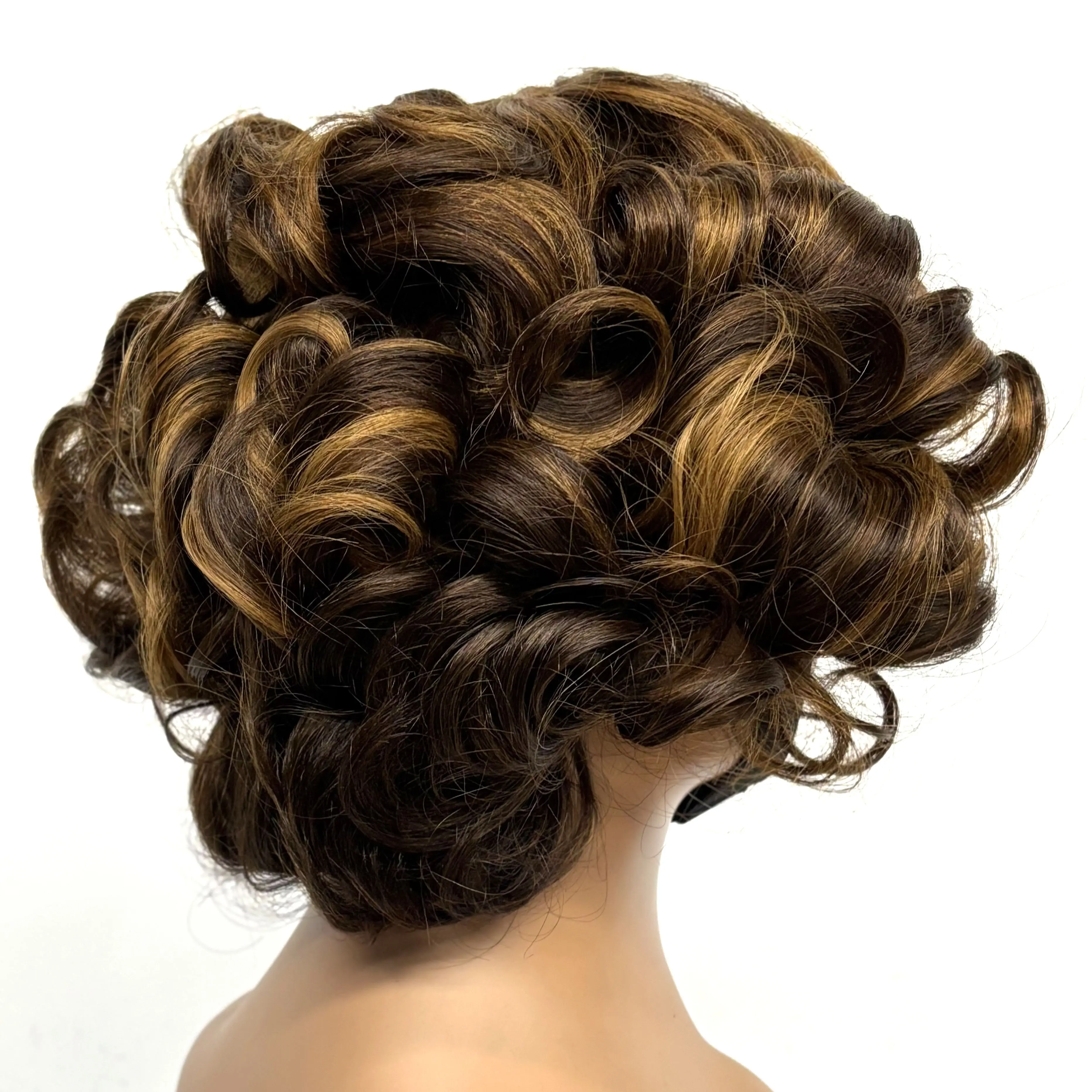 12inch 5x5 Transparent Lace Closure Blonde 613# Loose Wave Human Hair Wigs 280% Density Short Bouncy Curly Bob Wigs for Women