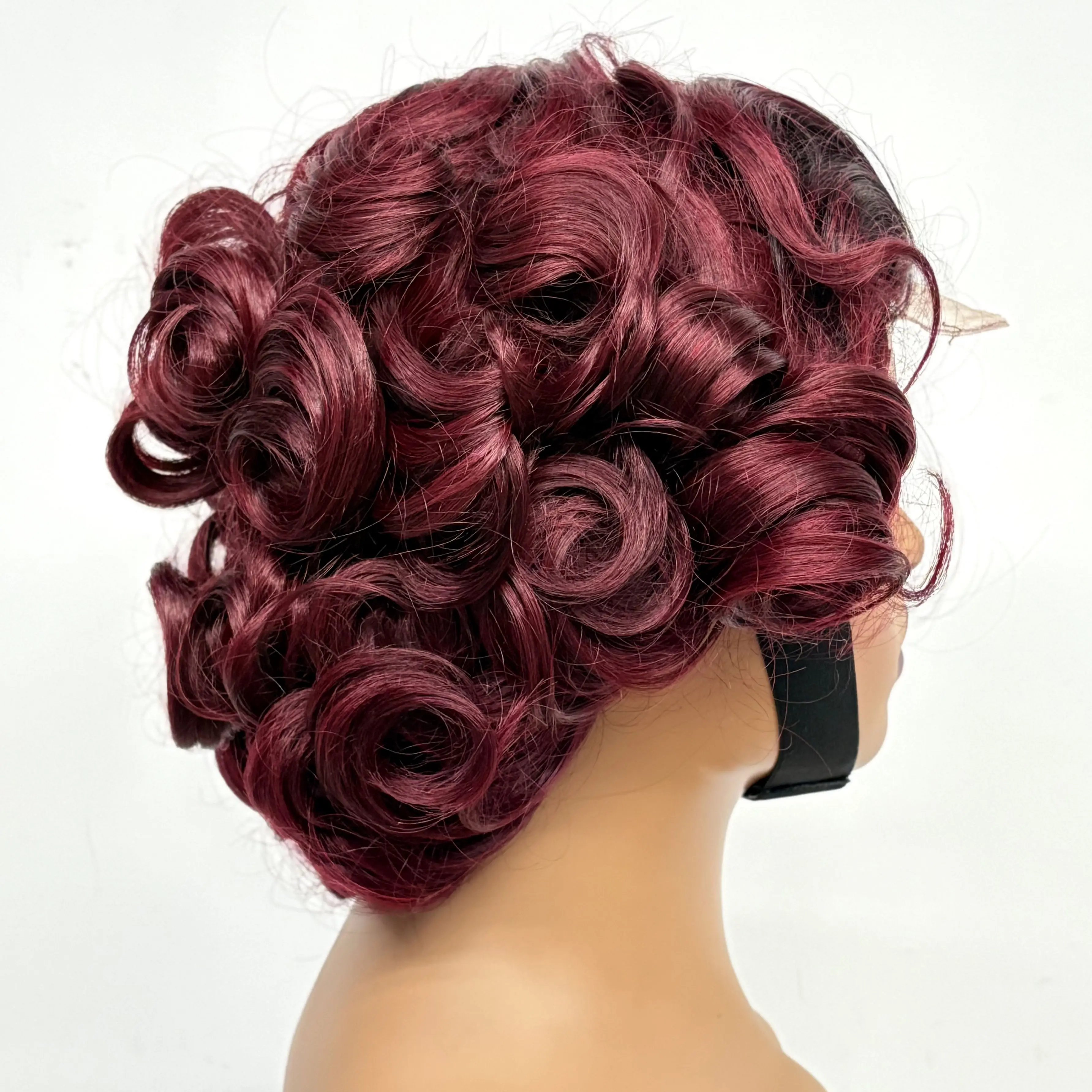 12inch 5x5 Transparent Lace Closure Blonde 613# Loose Wave Human Hair Wigs 280% Density Short Bouncy Curly Bob Wigs for Women