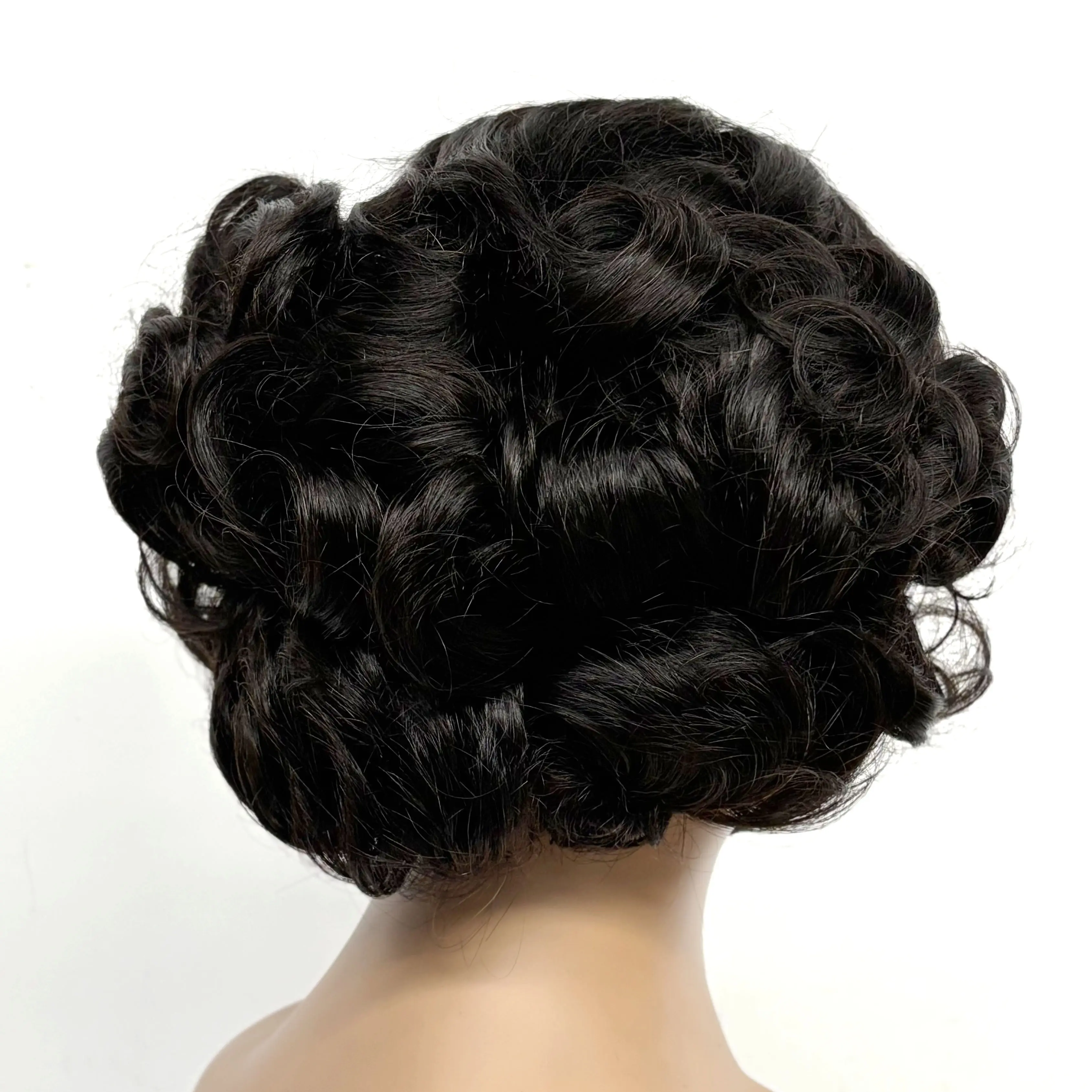 12inch 5x5 Transparent Lace Closure Blonde 613# Loose Wave Human Hair Wigs 280% Density Short Bouncy Curly Bob Wigs for Women