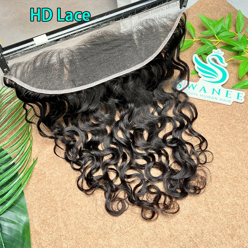 Natural Wave 13x4 HD Lace Frontal Transparent Swiss 5×5 Closure Pre Plucked Ear to Ear Vietnamese Human Hair For Black Women