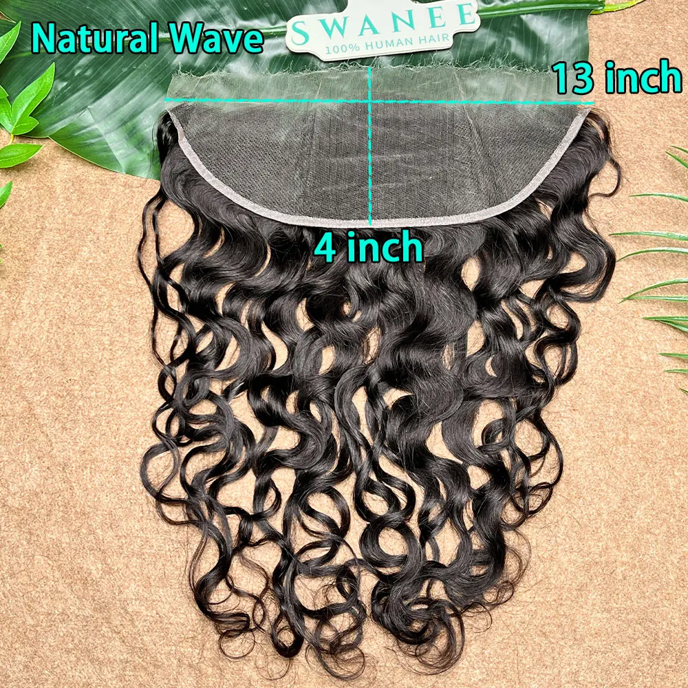 Natural Wave 13x4 HD Lace Frontal Transparent Swiss 5×5 Closure Pre Plucked Ear to Ear Vietnamese Human Hair For Black Women