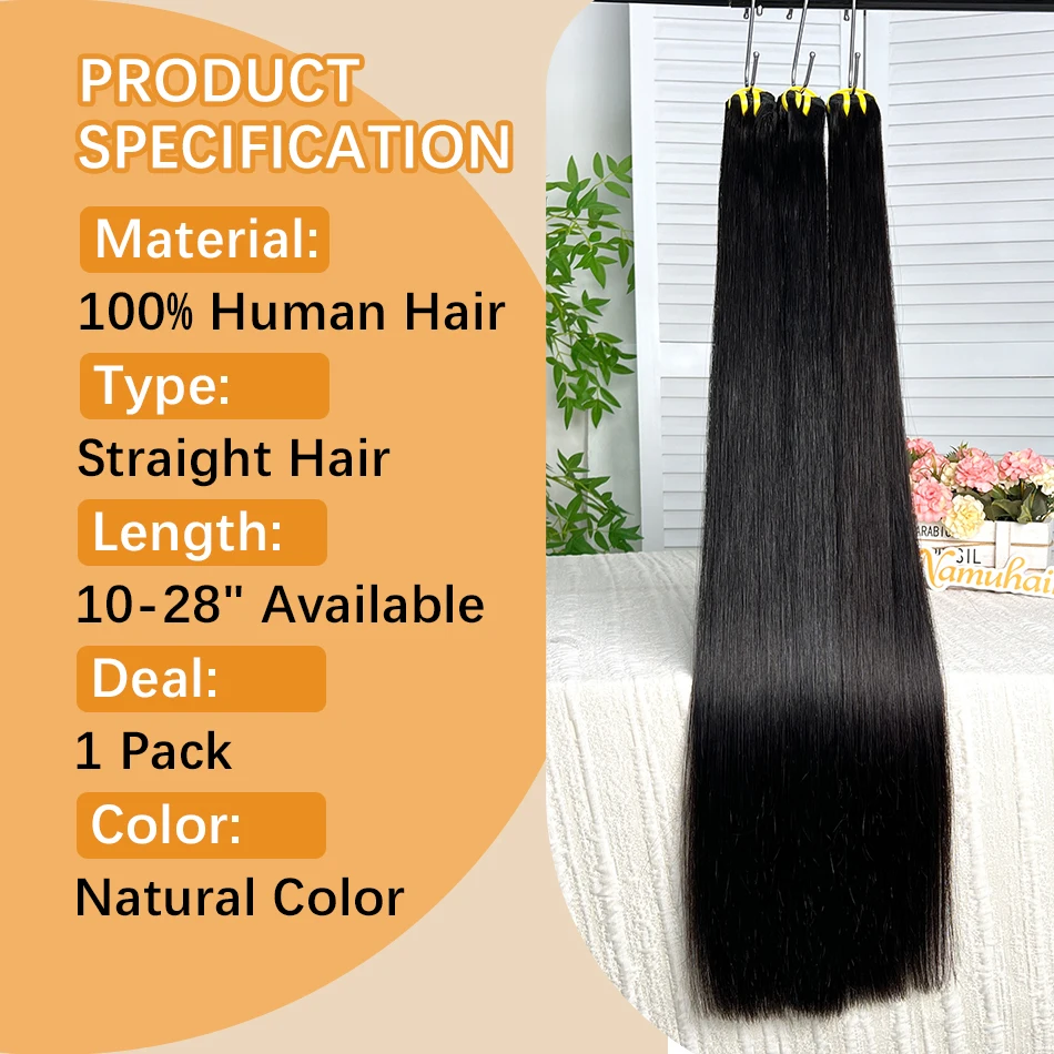 15A Double Drawn Bone Straight Vietnamese Raw Virgin Hair Bundles 100% Unprocessed Minimal Shedding Full Ending Hair Extensions