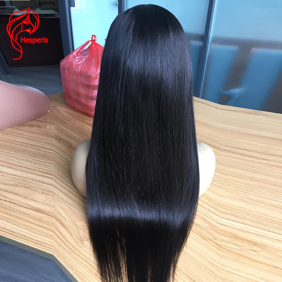 Hesperis Top 5.5x4.5 Scalp Cap HD Lace Front Wig Straight Silk Base Lace Front Human Hair Wigs Pre Plucked Brazilian Remy Hair