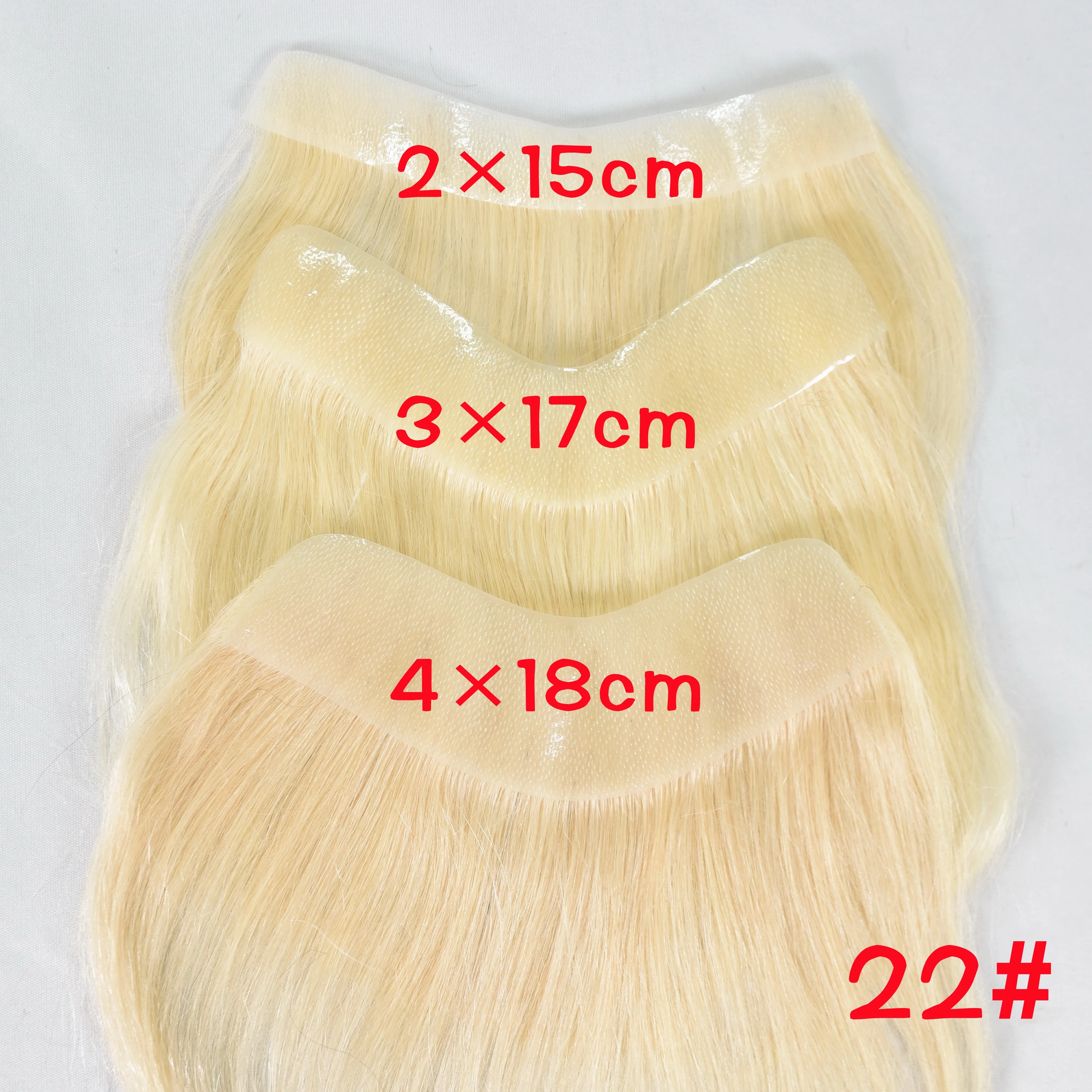 Men's Forehead Hairline Wig High Density Human Hair Skin PU Men's Frontal Hairpiece V Ring Frontal Hair Top