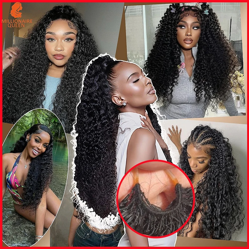 Millionaire Queen 15A Feather Crochet Hair 100% Hair Pre Separated Burmese Curly Crochet Human Hair Afro Kinky Curly Bundles