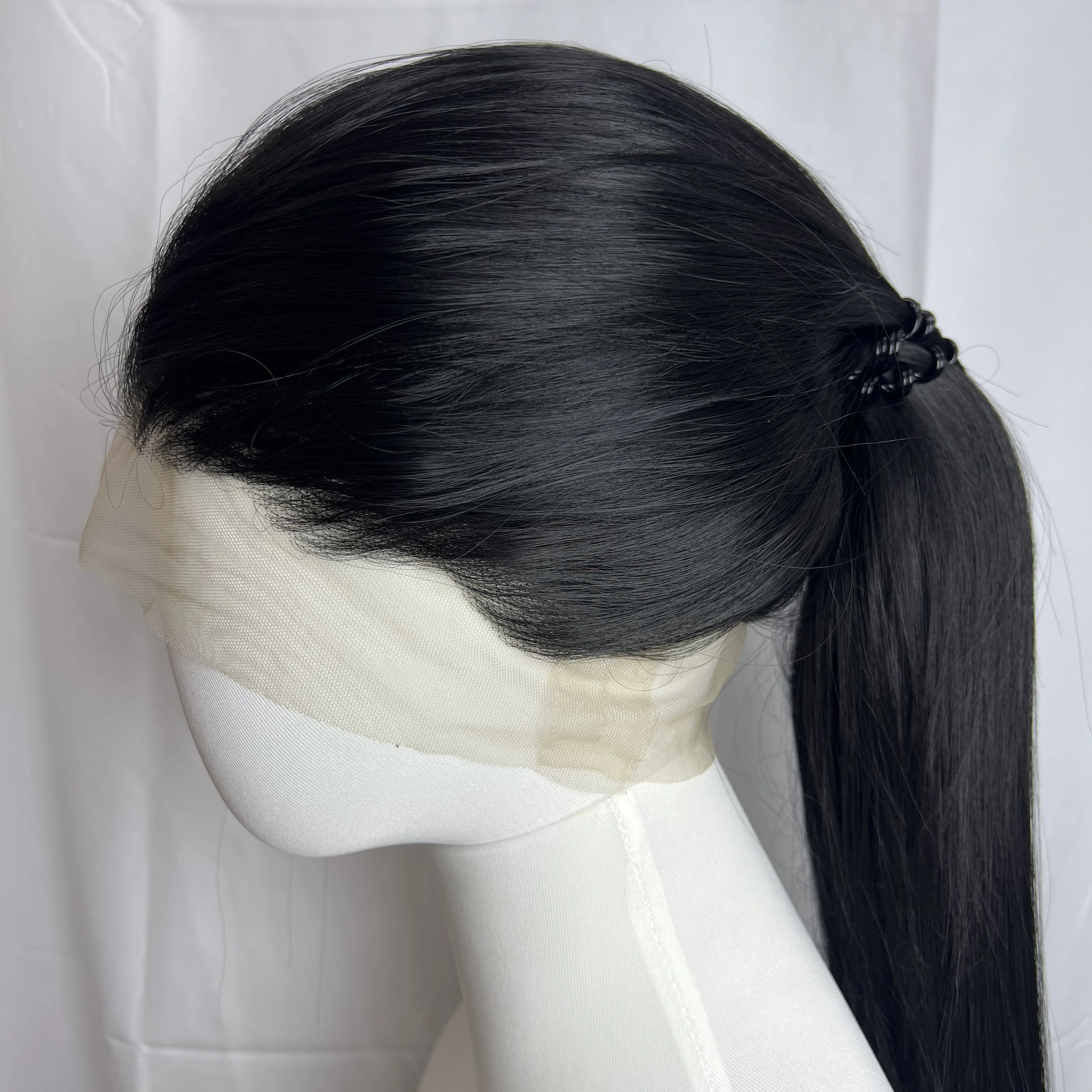 360 Lace Front Brow Wig for Women 26inch Long Straight 13x4 HD Synthetic Lace Wigs for Daily Use Cosplay High Quality