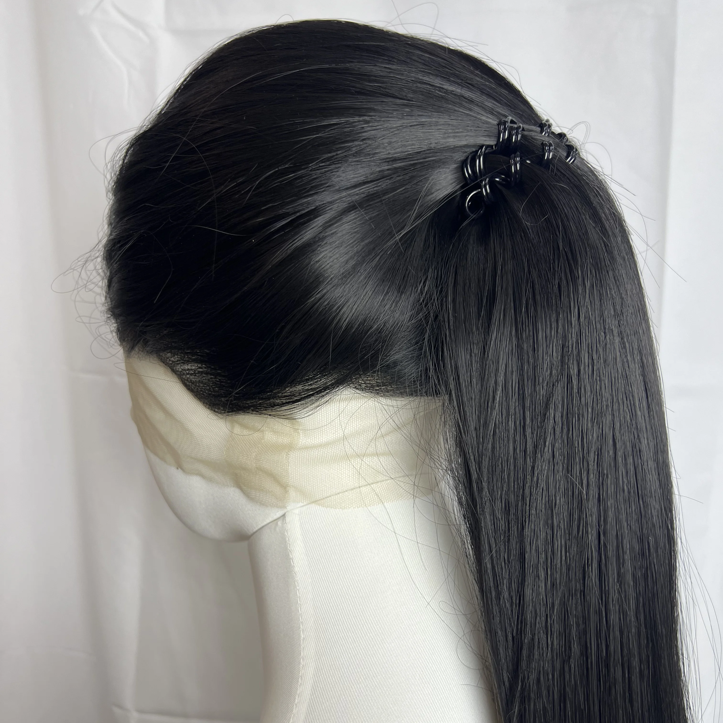 360 Lace Front Brow Wig for Women 26inch Long Straight 13x4 HD Synthetic Lace Wigs for Daily Use Cosplay High Quality