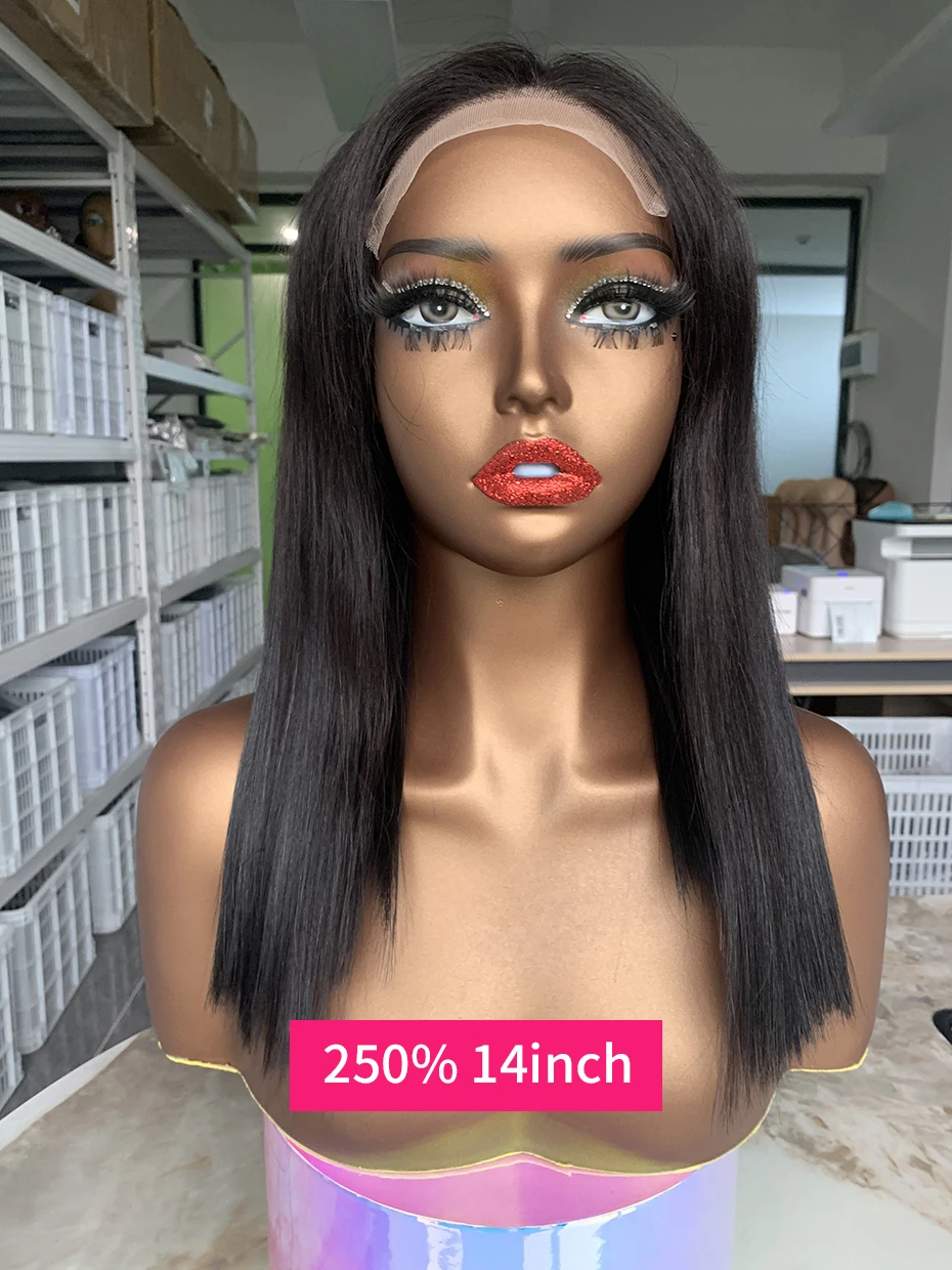 2x6 5x5 Glueless Wig Human Hair Ready to Wear and Go Lace Closure Wigs Vietnamese Bone Straight 250% 300% 13x6 Lace Front Wigs