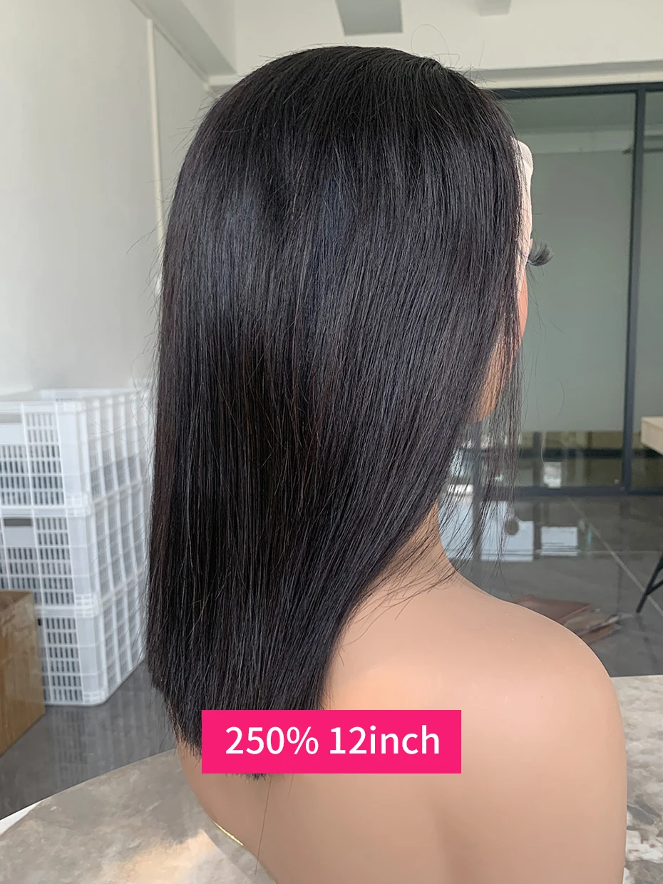 2x6 5x5 Glueless Wig Human Hair Ready to Wear and Go Lace Closure Wigs Vietnamese Bone Straight 250% 300% 13x6 Lace Front Wigs