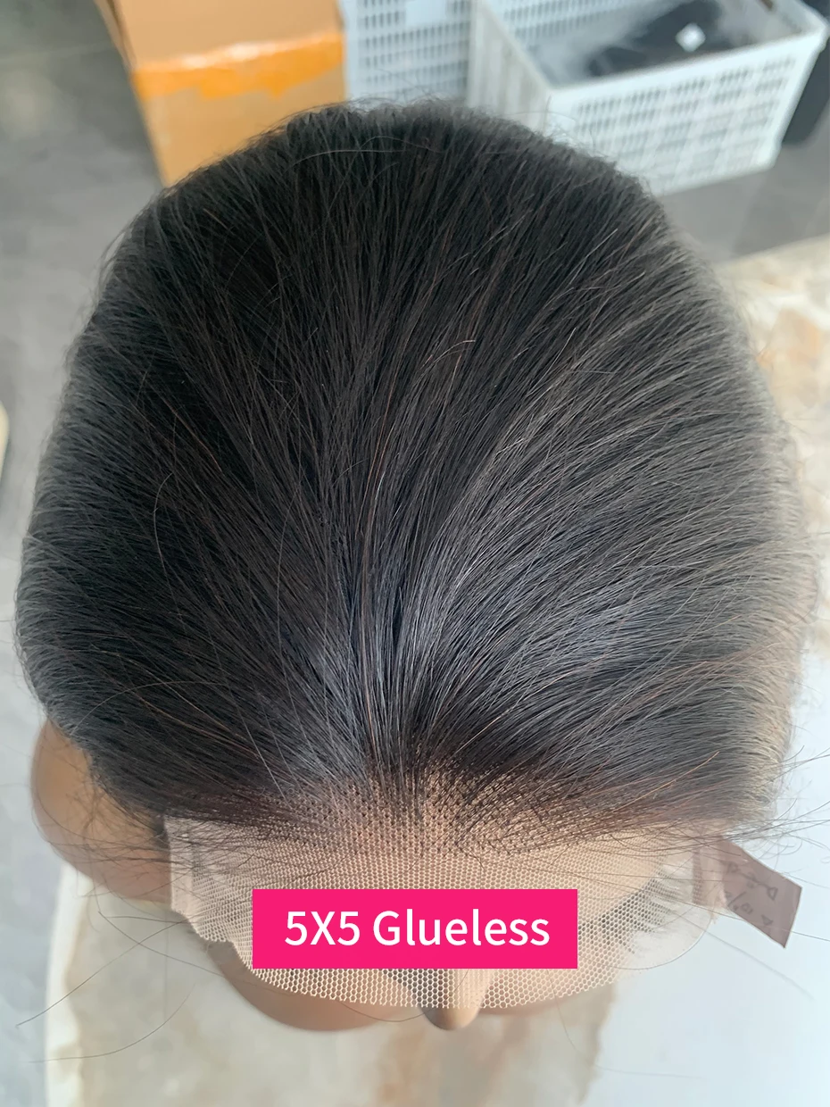 2x6 5x5 Glueless Wig Human Hair Ready to Wear and Go Lace Closure Wigs Vietnamese Bone Straight 250% 300% 13x6 Lace Front Wigs