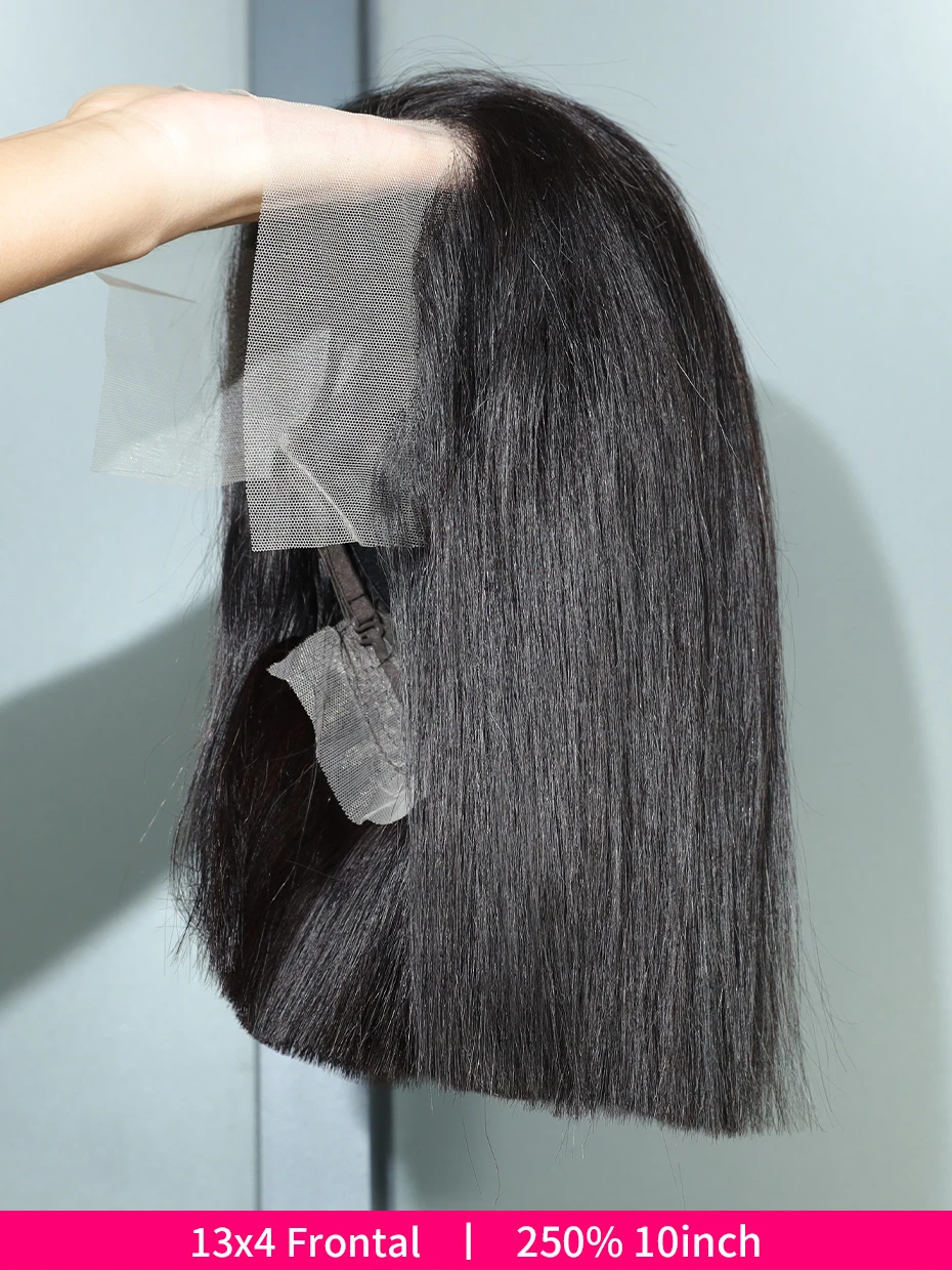 2x6 5x5 Glueless Wig Human Hair Ready to Wear and Go Lace Closure Wigs Vietnamese Bone Straight 250% 300% 13x6 Lace Front Wigs