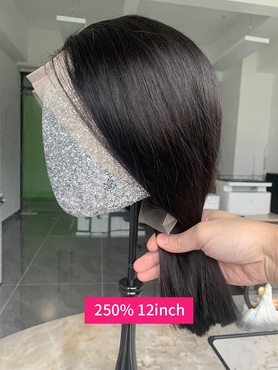 2x6 5x5 Glueless Wig Human Hair Ready to Wear and Go Lace Closure Wigs Vietnamese Bone Straight 250% 300% 13x6 Lace Front Wigs