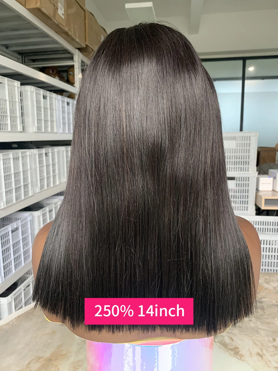 2x6 5x5 Glueless Wig Human Hair Ready to Wear and Go Lace Closure Wigs Vietnamese Bone Straight 250% 300% 13x6 Lace Front Wigs
