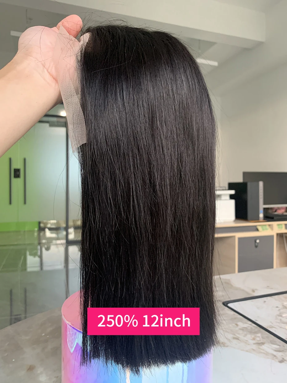 2x6 5x5 Glueless Wig Human Hair Ready to Wear and Go Lace Closure Wigs Vietnamese Bone Straight 250% 300% 13x6 Lace Front Wigs