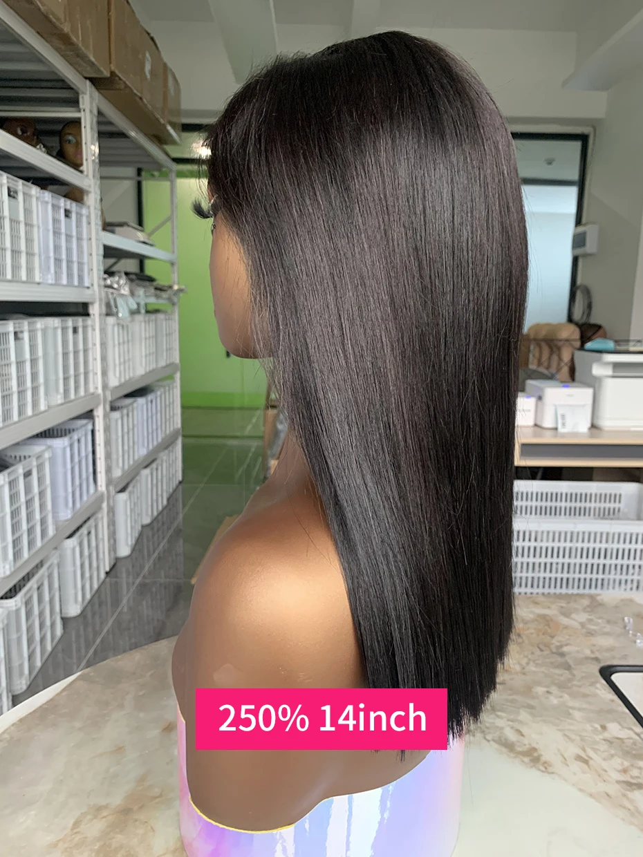 2x6 5x5 Glueless Wig Human Hair Ready to Wear and Go Lace Closure Wigs Vietnamese Bone Straight 250% 300% 13x6 Lace Front Wigs