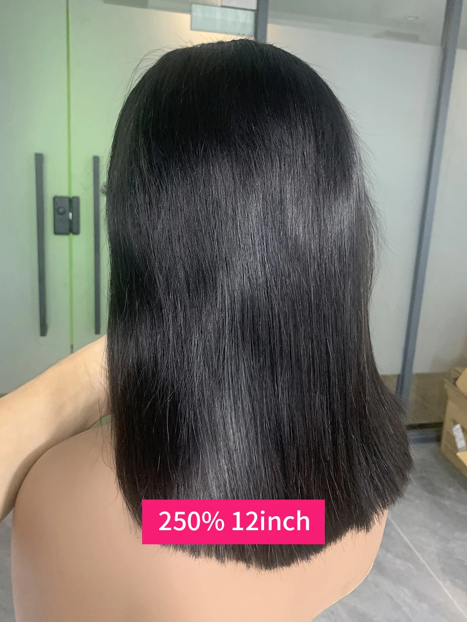 2x6 5x5 Glueless Wig Human Hair Ready to Wear and Go Lace Closure Wigs Vietnamese Bone Straight 250% 300% 13x6 Lace Front Wigs
