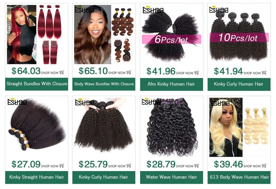 Kinky Curly Brazilian Human Hair Bundles 10Pcs/Lot Remy Hair Weaving Bundles Deal 8"-28" Natural Color Curly Human Hair Bundles