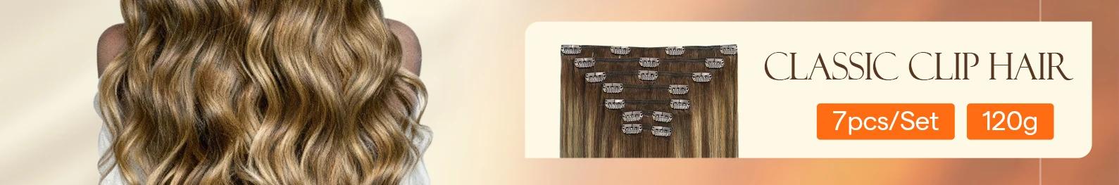 Full Shine Clip in Hair Extensions Human Hair 120g Seamless Invisible Clip In Extensions Human Hair Remy Balayage Blonde Color